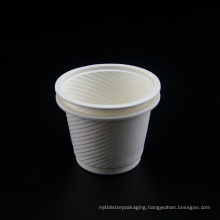 Biodegradable White Disposable Corn Starch Cup Eco Friendly